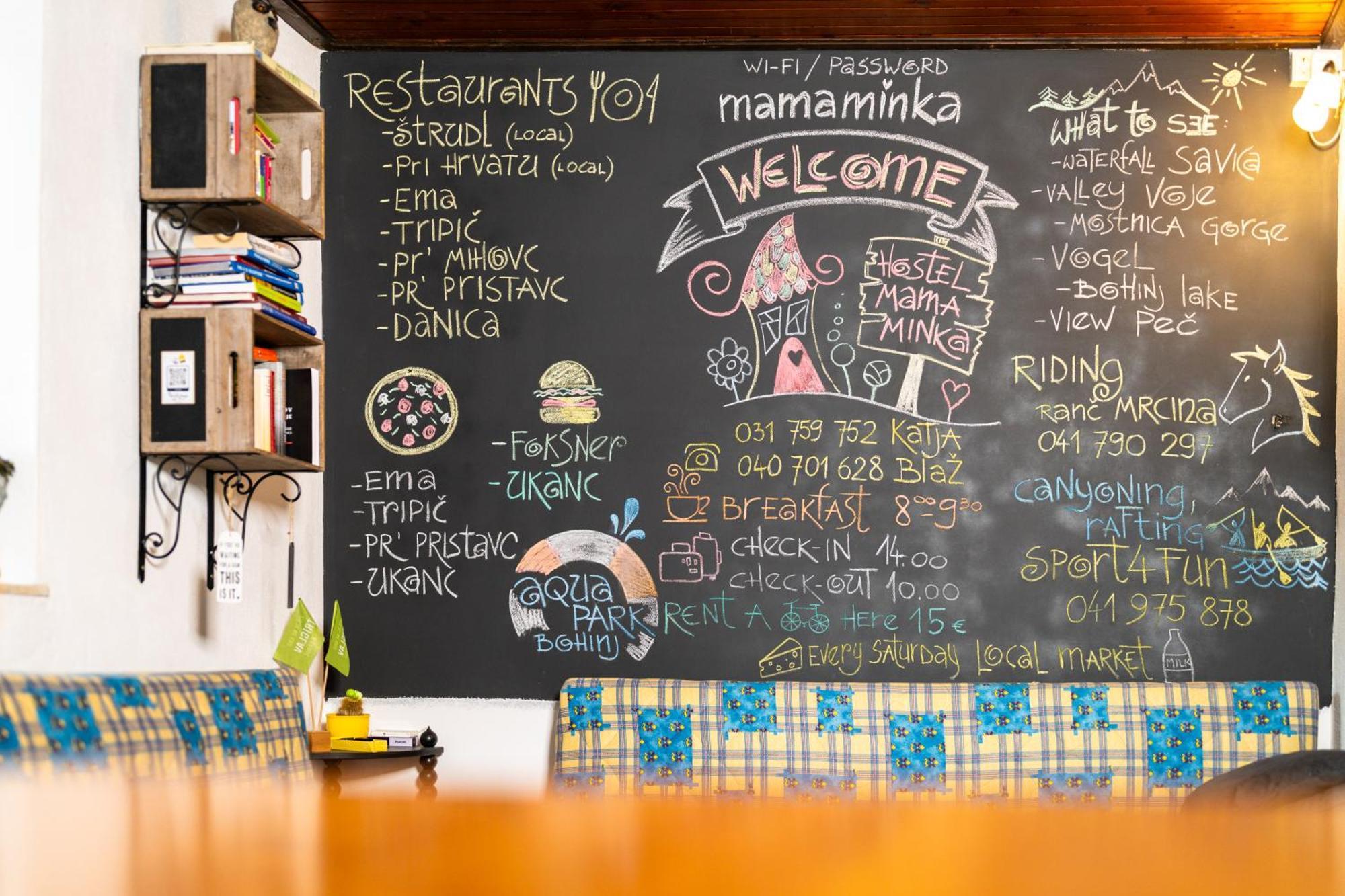 Hostel Mama Minka Bohinj Eksteriør billede